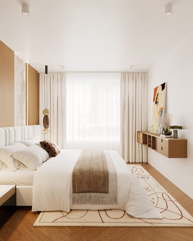 Vizualizácia interiéru penthousu Pekná cesta v Bratislave-Rači